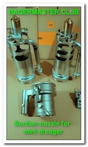 Suction nozzle for mini dredger